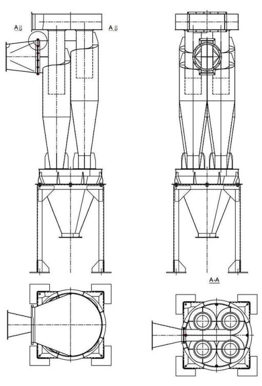 чертеж циклона У21-ББЦ в Нижнекамске